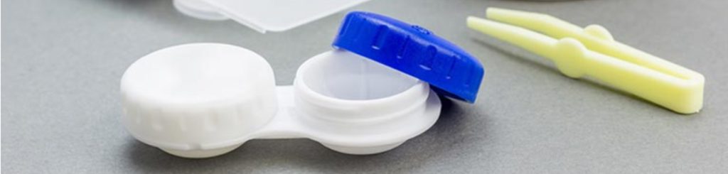 Can lens cases and solution bottles be recycled?