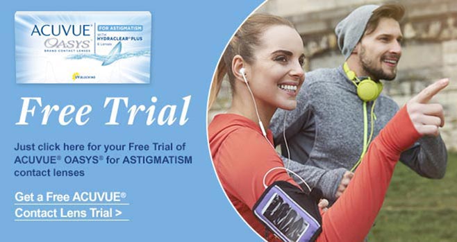 Free Trial of ACUVUE OASYS for Astigmatism lenses